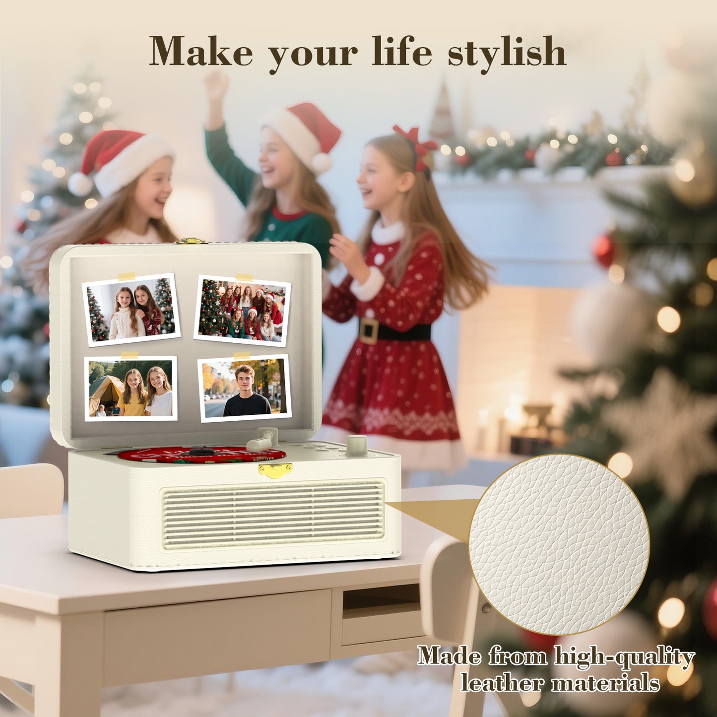 Kegaudio Bluetooth CD Player – Portable Design, Hi-Fi Sound with FM radio