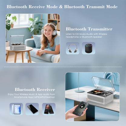 Kegaudio CD Player – Vintage Design, Hi-Fi Stereo & USB Mode