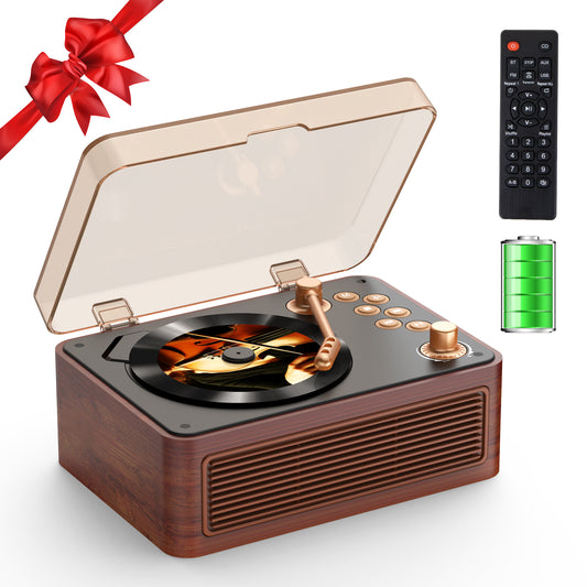 Kegaudio CD Player – Retro Bluetooth Hi-Fi Sound & Portable Design