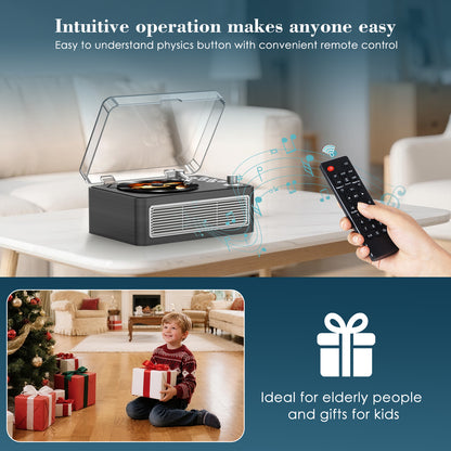 Kegaudio Bluetooth CD Player - Long Battery Life, AUX Input & BT Receive