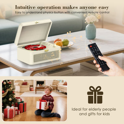 Kegaudio Bluetooth CD Player – Portable Design, Hi-Fi Sound with FM radio