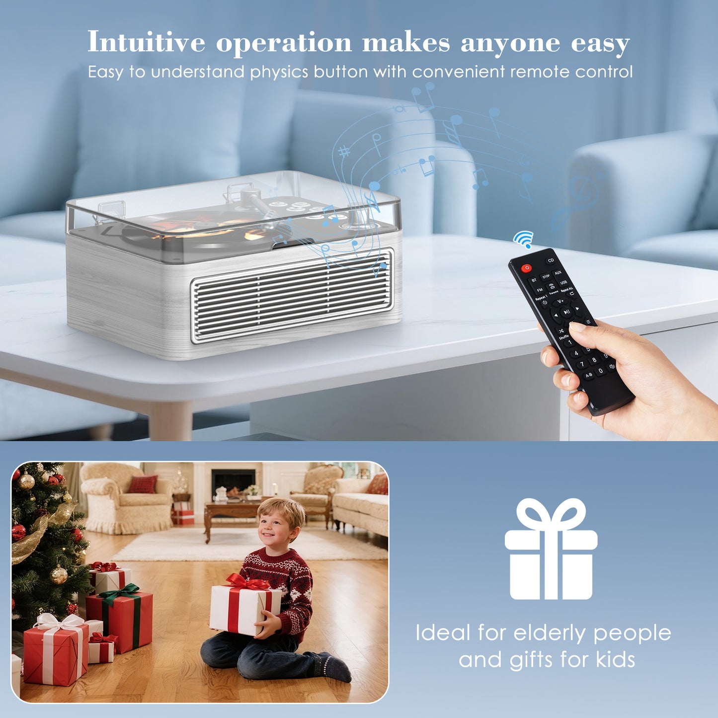 Kegaudio CD Player – Vintage Design, Hi-Fi Stereo & USB Mode