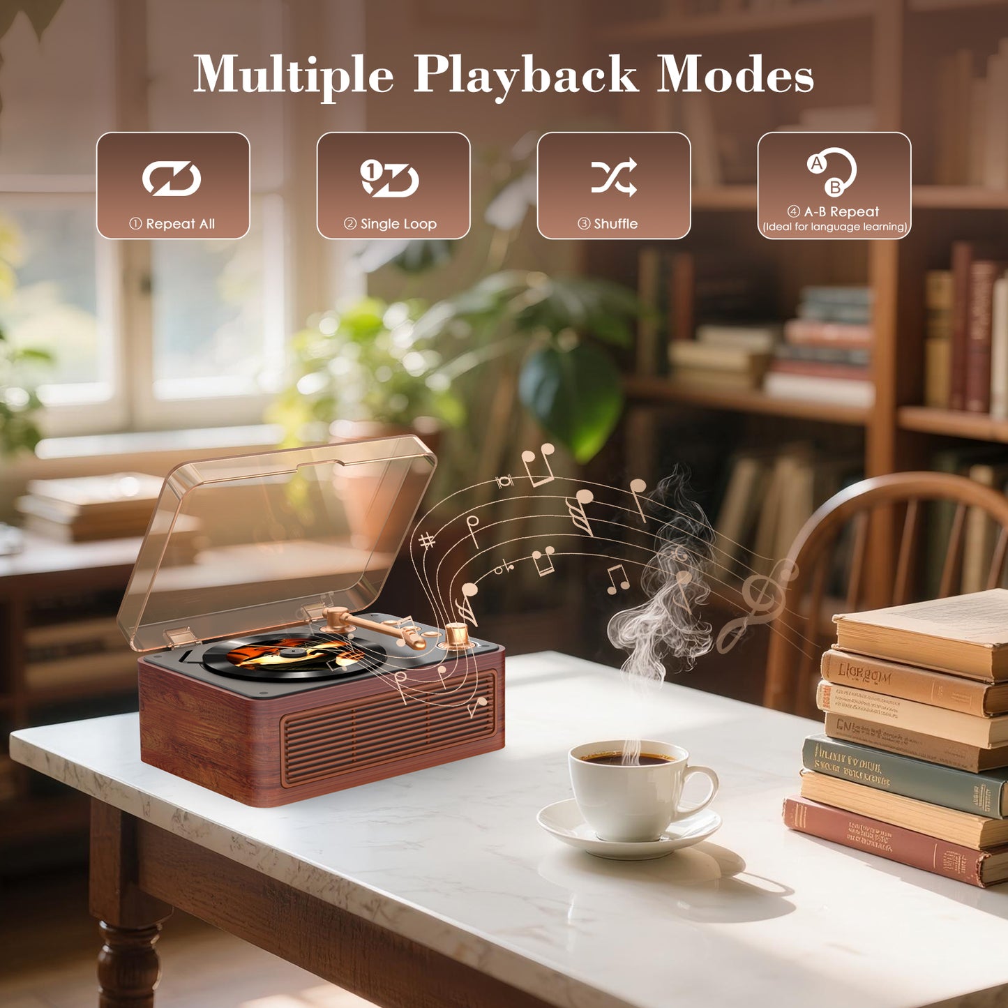 Kegaudio CD Player – Retro Bluetooth Hi-Fi Sound & Portable Design