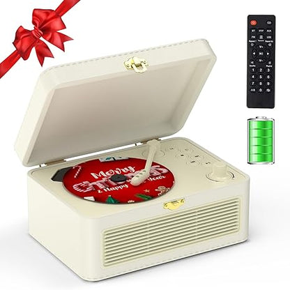 Kegaudio Bluetooth CD Player – Portable Design, Hi-Fi Sound with FM radio