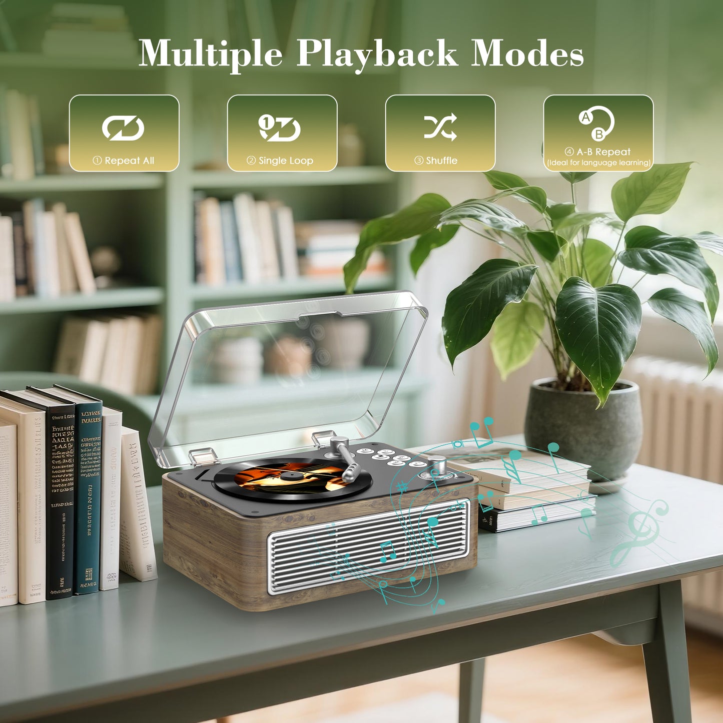 Kegaudio Bluetooth CD Player with Hi-Fi Sound, FM Radio & USB