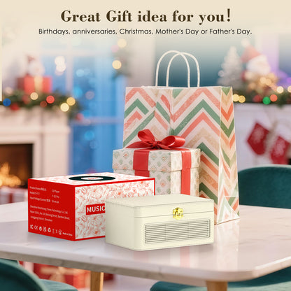 Kegaudio Bluetooth CD Player – Portable Design, Hi-Fi Sound with FM radio